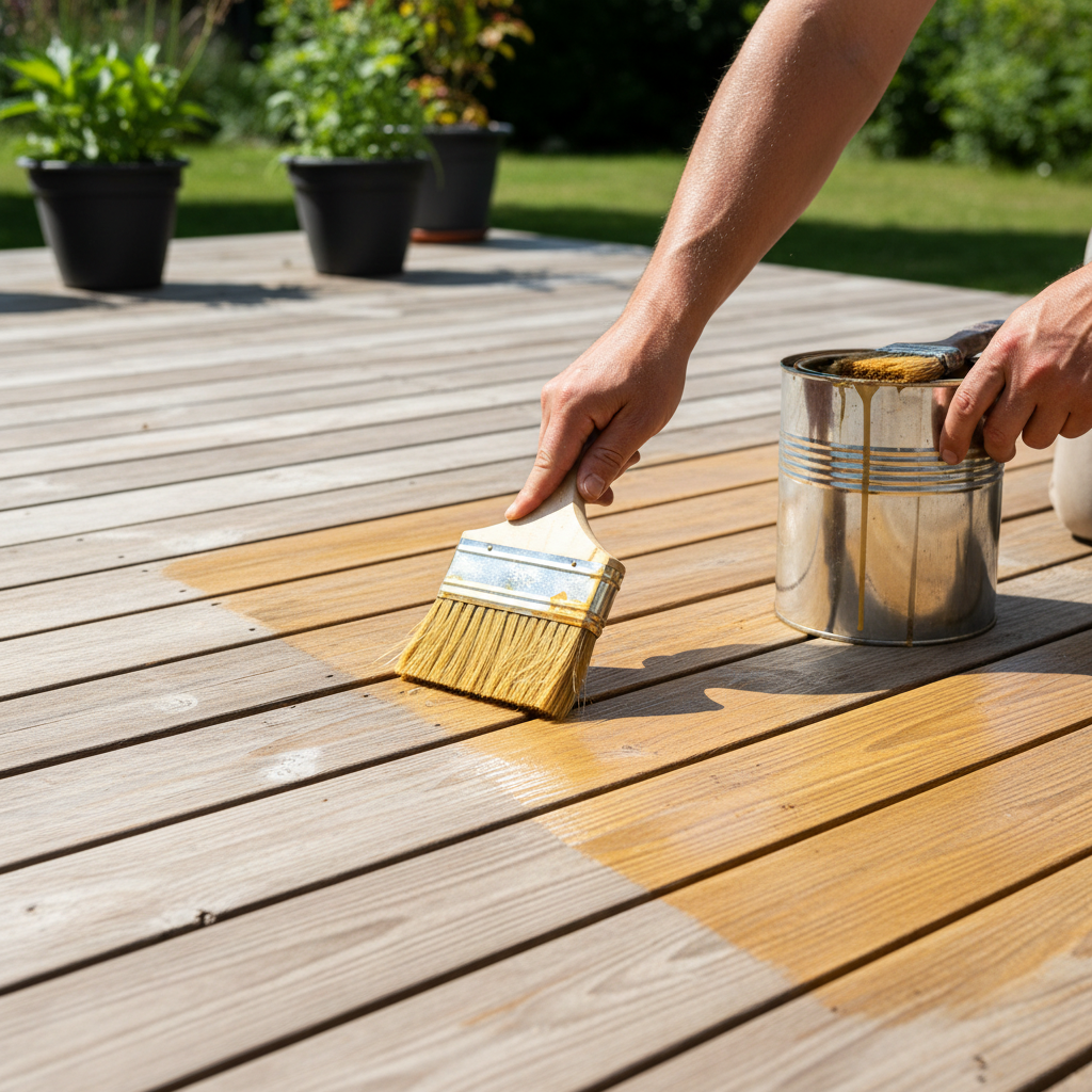 Entretien terrasse bois, tout ce qu'il faut savoir, par Allevia, paysagiste en Vendée